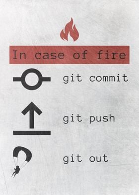 In Case Of Fire Coder Sign