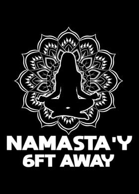 Namastay 6ft Away Mandala