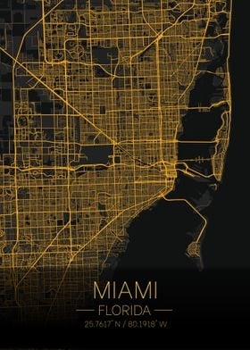 Miami Florida Citymap