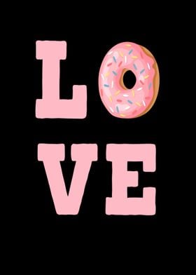 Donuts Love Heart Love