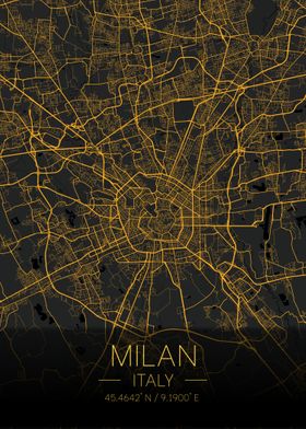 Milan Italy Citymap