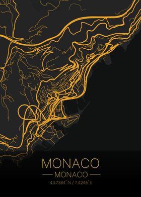 Monaco Citymap