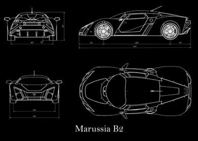 Marussia B2 Blueprint 