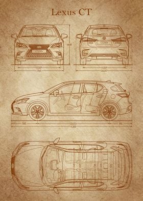 Lexus CT 2019 Blueprint 