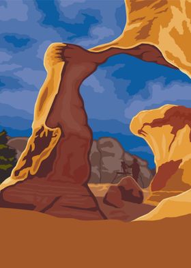 Utah travel poster