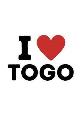 I Love Togo Simple Heart