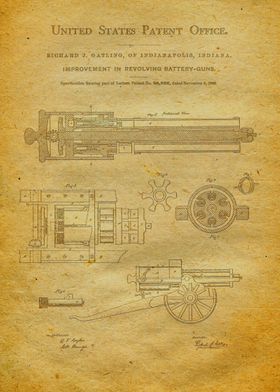 18 Gatling Gun Patent 186