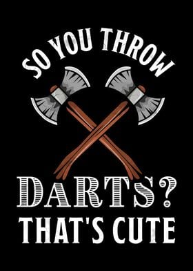 Funny Axe darts cute gift