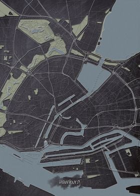 Hamburg Downtown Map