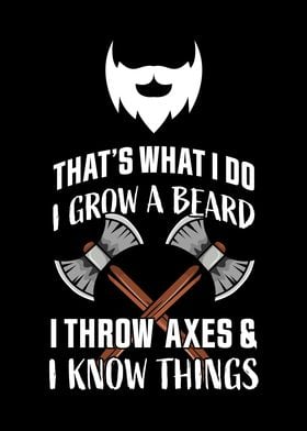 beard and throw axes Gift