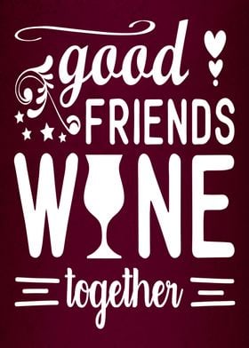 Wine Together Wallart