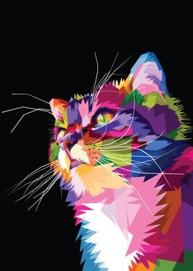 Cat Pop Art