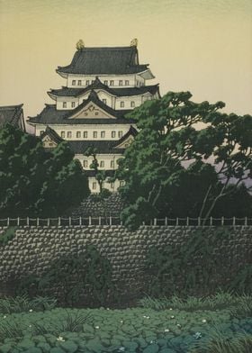 Nagoya Castle At Dusk