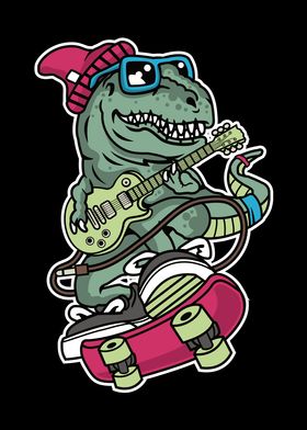 TRex Guitarist Skate