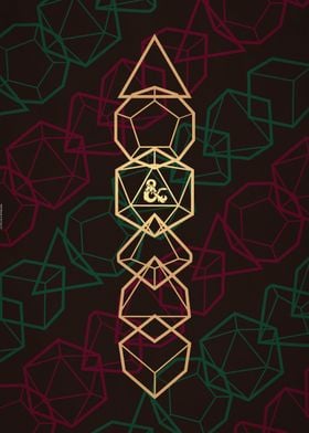 Dice lines' Poster by Dungeons and Dragons | Displate