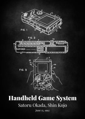 GameBoy Retro Blueprint Gaming Patent