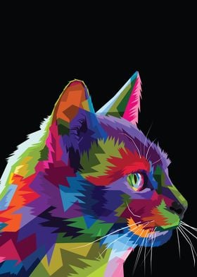 Cat Pop Art