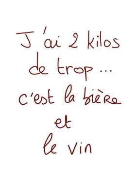 Biere et vin