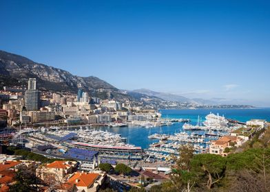 Monaco Port And Cityscape