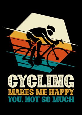 Cycling makes me happy