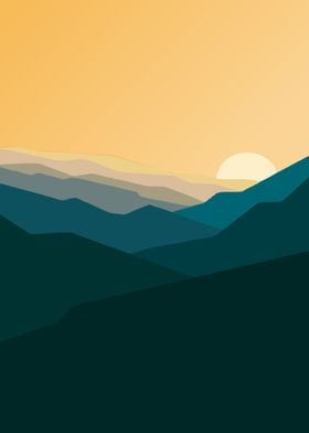 Sunset poster