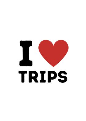 I Love Trips Simple Heart