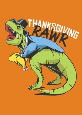 Thanksgiving Dino Rawr Rex