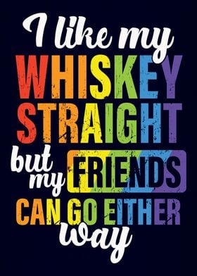 Rainbow Whiskey Lover Gift