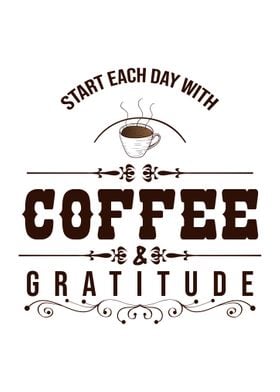 Coffee Gratitude Wall Art