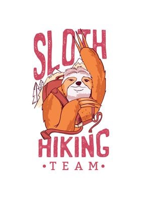 Funny Sloth Hiking Team