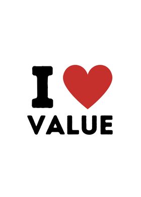 I Love Value Simple Heart