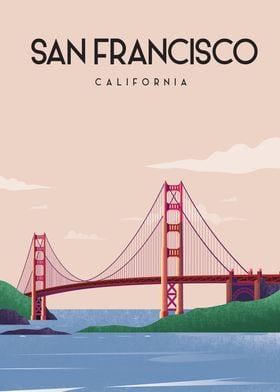 San Francisco Travel poste