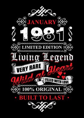 January Legends 1981