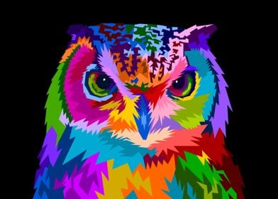 owl pop art