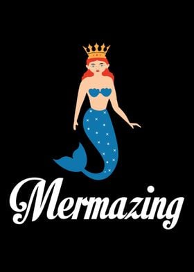 Tin Sign XXL Fantasy Motif Mermaid 