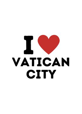 I Love Vatican City Simple