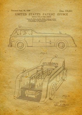 24 Fire Truck Patent 1939