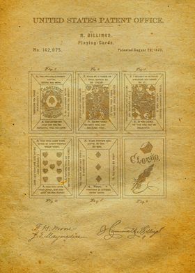 22 Playing Cards Patent