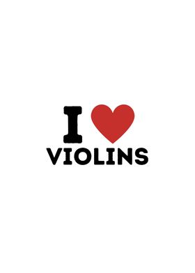 I Love Violins Simple