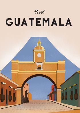 Guatemala travel poster