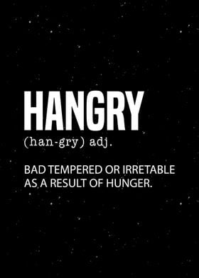 Hangry Definition Wall Art