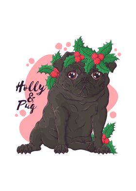 Pug Dog Christmas Gift