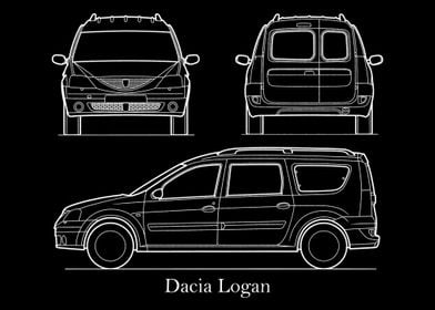 Dacia Logan 2005 Blueprint