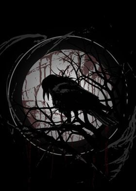Blood Moon Raven