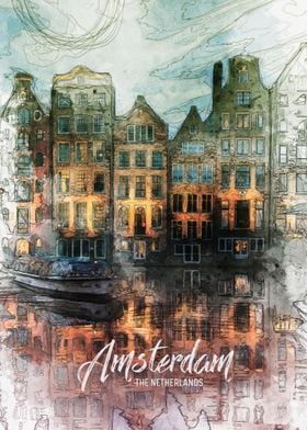 Amsterdam Buildings Sketch