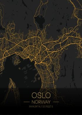 Oslo Norway Citymap