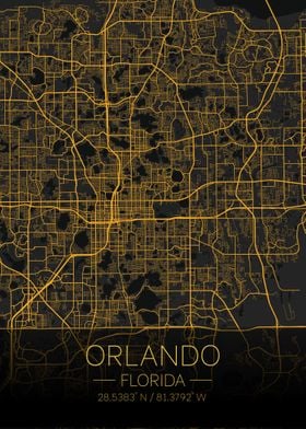 Orlando Florida Citymap