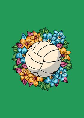 Volley Ball With Flowers