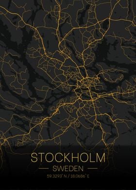 Stockholm Sweden Citymap