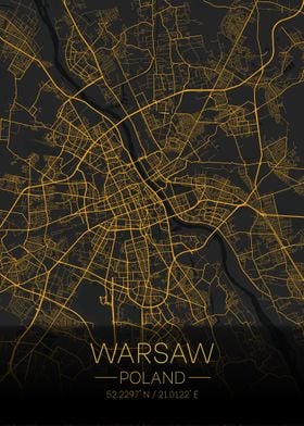 Warshaw Poland Citymap